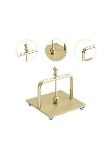 Homyl Peçetelik Metal Dekoratif İçecek Peçete Kutusu Yemek Altın