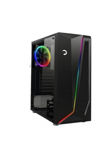 Gamepower Dark Side 1X120Mm Argb Fan Argb Led Bar Temperli Kasa