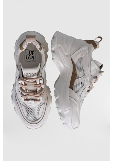 Lufian Bloom Kadın Sneaker Ayakkabı Bej Bej 121230015100550 Bej