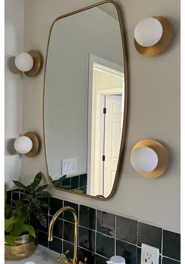 Fawdecor Berlin Dekoratif Duvar Aynası Siyah 43 X 75 Cm Siyah