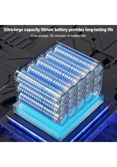 Pazly Usb Şarjlı Kablosuz El Tipi Süpürge - 4500pa Emiş Gücü, 7.4v, Yeşil Renk, Type-c Şarj