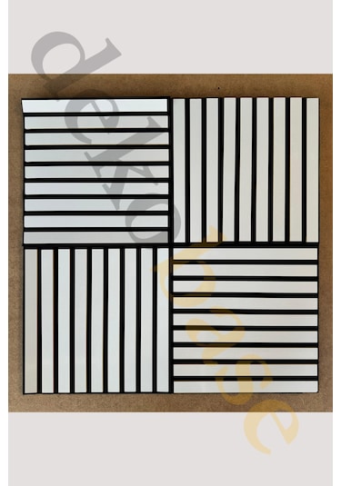 Beyaz 10 Adet 40x40cm Yeni Nesil Akustik Ahşap Duvar Paneli