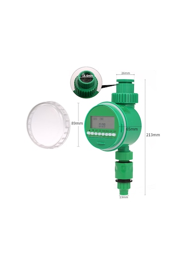 Çıkış Programlanabilir Hortum Musluk Zamanlayıcı 3/4" 1/2" Musluk Otomatik Kablosuz Su Geçidi Bahçe Sulama Sulama Zamanlayıcısı Pil İle Çalışır