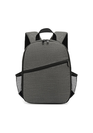 Maiyame Dış Mekan Ve Seyahat İçin Su Geçirmez Poliester Fotoğraf Makinesi Çantası, Aksesuar Ve Çeşitli Eşyaları Saklama Özelliği, Gri Renk