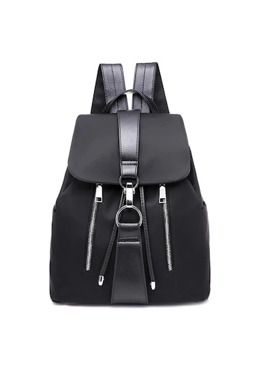 Lixiaqu01 Kadın Sırt Çantası Tasarımcısı Yüksek Kaliteli Naylon Siyah