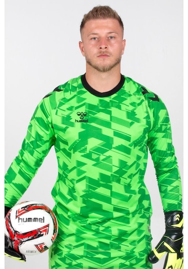 Hummel Line Kaleci Tek Üst Forma Neon Yeşil