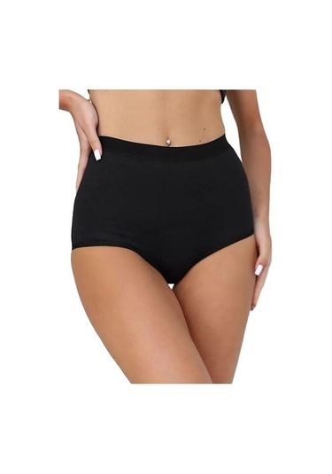 Berrak 3 Lü Paket Yüksek Bel Toparlayıcı Külot 11656 Siyah