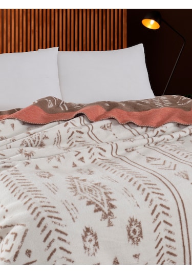 Vicuna Home Bohemian Pamuklu Çift Kişilik Battaniye
