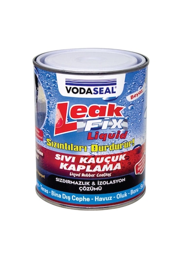 Vodaseal Leakfix Kauçuk Kaplama Sızdırmazlık Boyası 800 Gr. - Beyaz