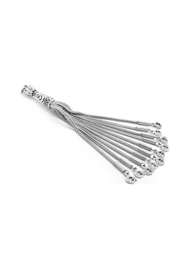 Ayyıldız Tasarım 10Lu Gümüş Renk Kararmaz Metal Püskül