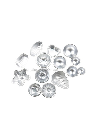 Ximistore9 Alüminyum 14'lü Pasta Ve Dondurma Kalıbı Seti - Evde Hamur İşleri İçin Pratik Ve Dayanıklı, 195g Torbalı Paket Çok Renkli