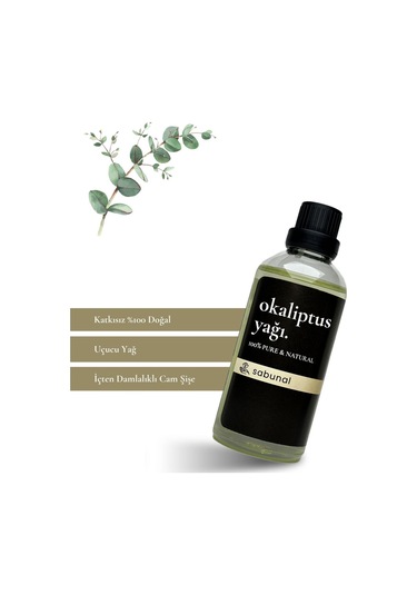 Sabunal Okaliptus Yağı 100 ML - Ferahlatıcı ve Aromaterapi Yağ