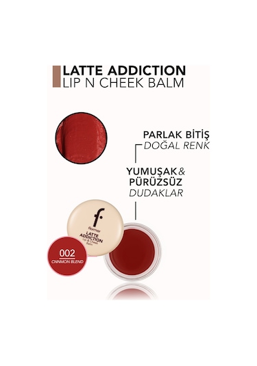 Flormar Latte Doğal Renk Veren Parlak Bitişli Dudak Ve Yanak Balm'ı 002 Cnnmon Blend