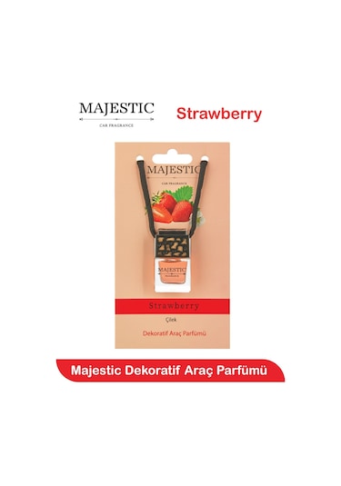Majestic Oto Kokusu Çilek 7 Ml - Dekoratif Araç Parfümü