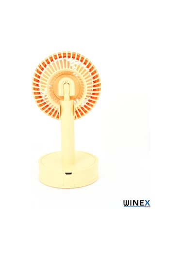 Winex Mini Taşınabilir Portatif Fan 3 Kademeli Vantilatör Sarı