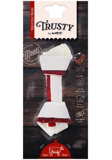 M-pets Trusty Beef Biftekli Düğüm Kemik 65 Gr 15,3 Cm