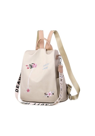 Gebibd İçin Hırsızlığa Karşı Açık Hava Seyahat Çantası Kadın Sırt Çantası Hafif Kadın Çantası Açık Haki Açık Haki