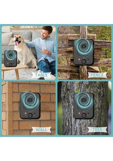 Willowhaven K4 Siyah Model 3 Modlu Ses Dalgası Teknolojili Köpek Havlama Önleyici İç Ve Dış Mekan