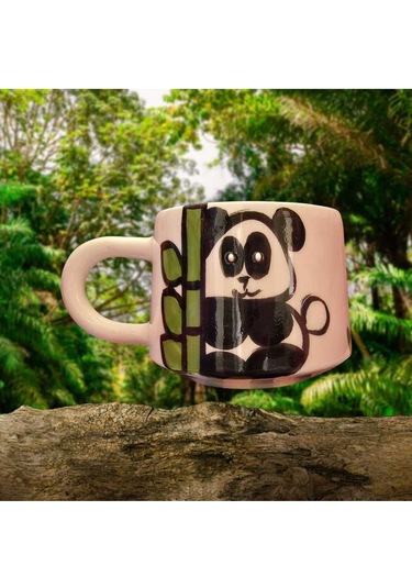 El Yapımı Panda İşlemeli Kupa Diğer