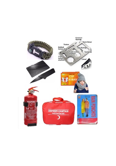 Mega Deprem Çantası 185 Parça 5 Kişilik Kapsamlı Deprem Çantası