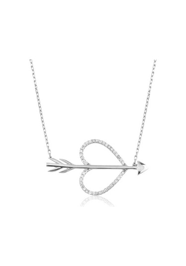 Gümüş Aşk Oku Kadın Kolye (506451807)