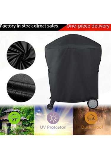 Mufunye Q1000q2000 Serisi Mangal Kapağı - Toz Su Ve Uv'den Koruma - 54x76x69 Cm Siyah Dış Mekan Koruması Diğer