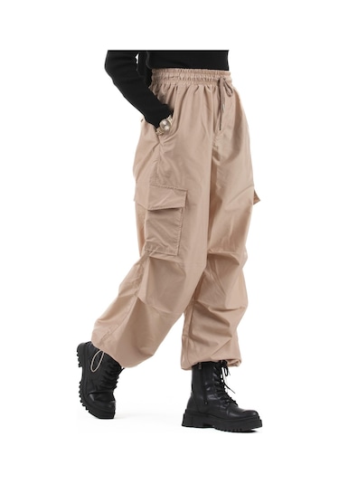 Sevitli Kargo Pantolon - Bej-1624-bej Bej