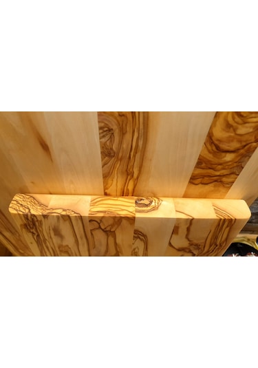 2 Li Set Zeytin Ağacı Ahşap Kesme Sunum Mutfak Tahtası