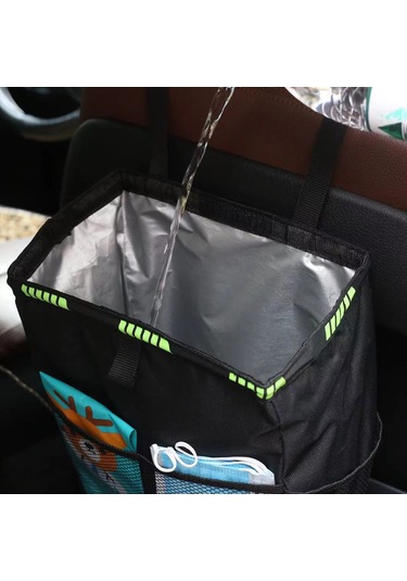 Reedark Siyah Oksford Kumaş Araba Arka Koltuk Depolama Çantası - Su Geçirmez, Çok Fonksiyonlu, Büyük Kapasite, Sandık Ve Oyuncak Saklama Siyah