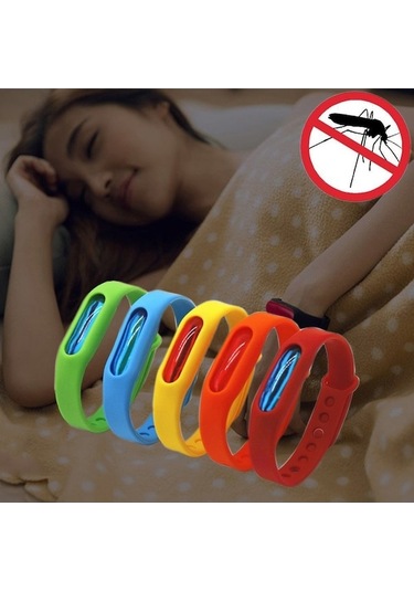 Rogfer Sunsky 5 Adet Anti-sivrisinek Silikon Kovucu Bilezik Toka Bileklik Bugs Away, Çocuklar Ve Yetişkinler İçin Uygun, Uzunluk: 23 Cm