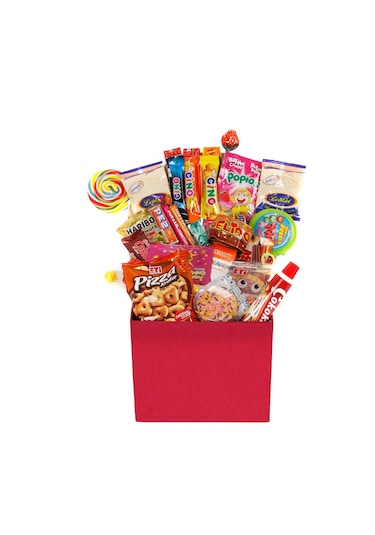 Nostaljik Özel Kırmızı Hediye Kutusu Orta Boy