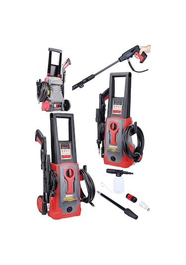 Staxx Power YBY150 150 Bar Kömürsüz Motor Yüksek Basınçlı Oto Yıkama Makinesi