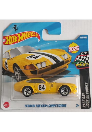 2026 Yeni Case Hot Wheels Ferrari 365 Gtb4 Competizione Sarı