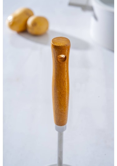Acar Evero Ahşap Saplı Çelik Patates Ezici - 25 Cm
