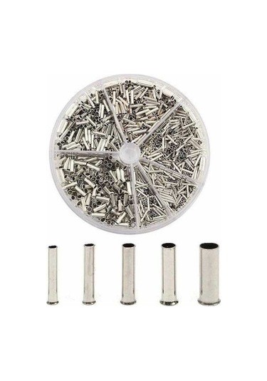 Novahub 1900 Adet Yalıtımlı Kablo Pabucu Tel Uç Kol Yüksük Kiti 0.5-2.5mm²