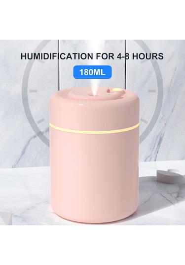 Dianziye Yeşil Usb Nemlendirici, 180ml Hacimli, 4-8 Saat Buhar Süresi, Islak Işık Gece Lambası, Akıllı Kuru Isınma Koruması, Ev/ofis/araç İçin