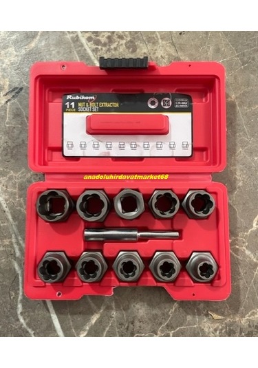 Rbk Pro Bozuk Bijon Sökme Lokması Bozulmuş Civata Sökme Paftası 11pcs