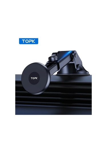 Xuweiwei Topk D48x Siyah Manyetik Araba Telefon Tutucu Güçlü Manyetizma Metal Saç Tokası Tasarımı Tek Elle Kullanım