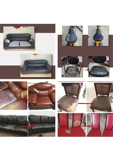 Self-adhesive Faux Leather Repair Patch Waterproof & Durable For Car Seats Dark Green 100x50cm