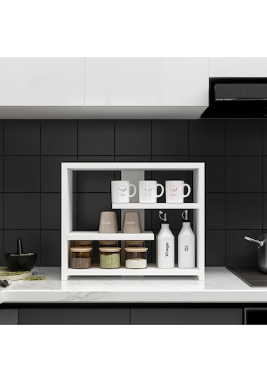 Gupse Raf Atlantik Çam - Beyaz Beyaz