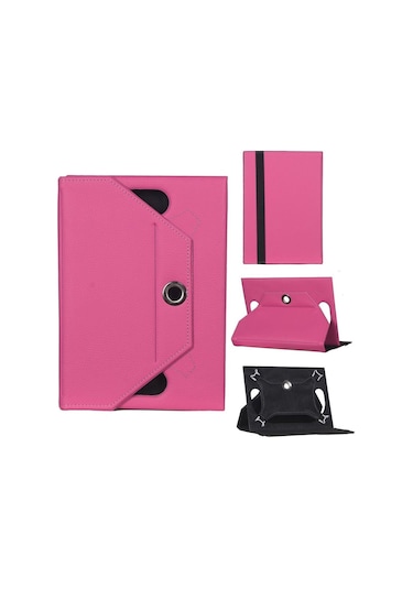 Alcatel 9317x Universal Standlı Tablet Kılıfı Pembe