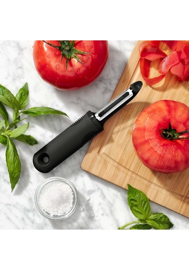 Silikon Saplı Patates Soyucu Siyah Diğer