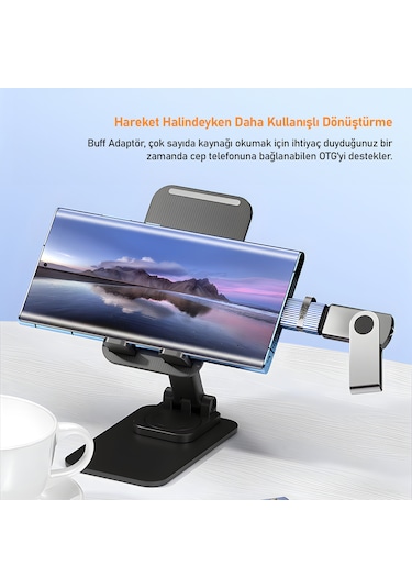 Buff Bc02 Type-c To Usb 3.0 Otg Dönüştürücü Çevirici Adaptör