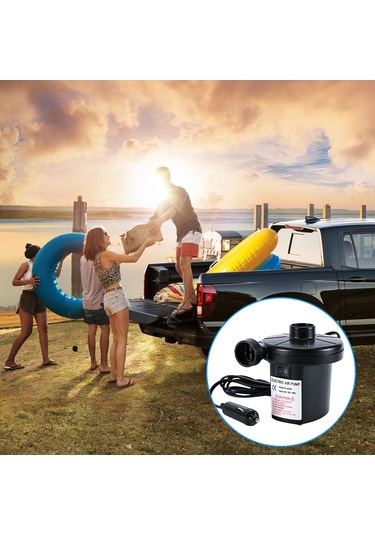 Reedark 12v Dc Araç Elektrikli Hava Pompa - 3 Uçlu, Hızlı Şişirme/boşaltma, Taşınabilir Abs Malzeme, Ev/outdoor Kullanımı Pl-8103