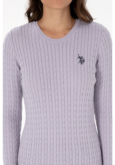 U.s. Polo Assn. Kadın Lila Kazak /triko 50313626-vr245 Lavanta