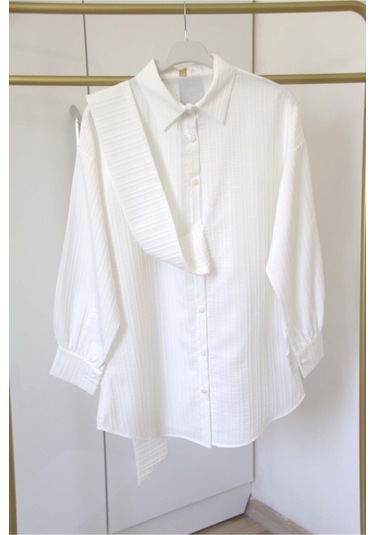 Bağlamalı Gömlek Beyaz