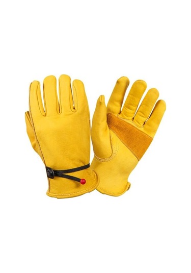 1 Çift Thinsulate Astar Kış Sıcak Eldiven Ultra Kalın Aşınmaya Dayanıklı Kaymaz Tasarım Tam Parmak Bahçe Eldivenleri