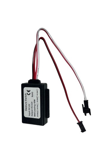 12 Volt 60w El Hareket Algılama Ayna Arkası Sensör Ayna Lambası Banyo Aynası Mobilya Sensörü Siyah