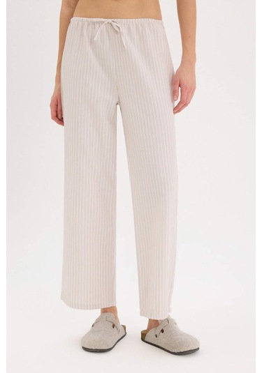 DeFacto Regular Fit Uzun Boy Poplin Alt-Fall in Love E3472AX25SPBG123