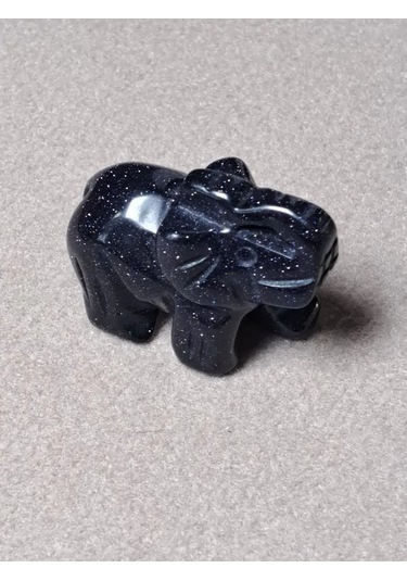Beautiful Stones Doğal Aventurin Taşından Fil Heykelciği 25-30 Gr. Çeviri Notu: "heykelciği" Kelimesi Türkçede "heykel